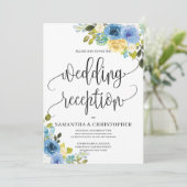 Romantische roomgeel bruinboho bruiloft kaart (Staand voorkant)