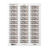 Romantische Roos Bloem Bruiloft Uitnodiging Etiket (Full Sheet)