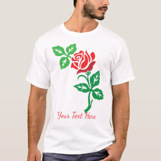 Romantische Roos Bloem – Tijdloze Bloemstuk Kunstw T-shirt
