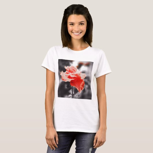Romantische Roos bloemen #2 T-shirt (Voorkant volledig)