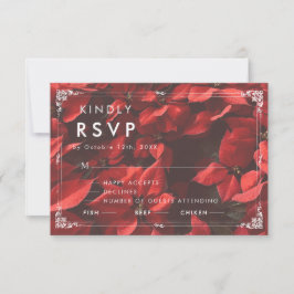 Romantische Roos | Bloemige Elegante Bewerkbare Rs Bedankkaart