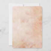 Romantische Roos en Lace BRIDAL SHOWER-uitnodiging Kaart (Achterkant)