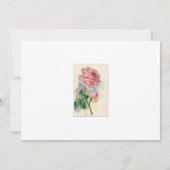 Romantische Roos Knop Bloem Aangepaste Verjaardags Kaart (Achterkant)