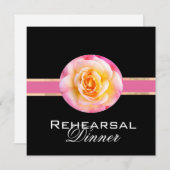 Romantische Roos repetitie binnenuit Kaart (Voorkant / Achterkant)