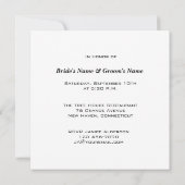 Romantische Roos repetitie binnenuit Kaart (Achterkant)