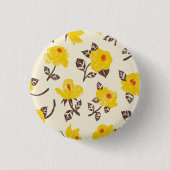 Romantische Roos tuin Ronde Button 3,2 Cm (Voorkant)