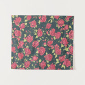 Romantische Roos tuin Wandkleed (Voorkant (horizontaal))