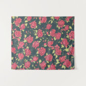 Romantische Roos tuin Wandkleed (Voorkant (horizontaal))