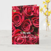 Romantische Roos Valentijnsdag kaart voor vrouw (Gele Bloem)