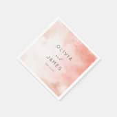 Romantische Roze Aquarel Servet (Hoek)