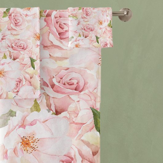 Romantische Roze Bad Handdoek