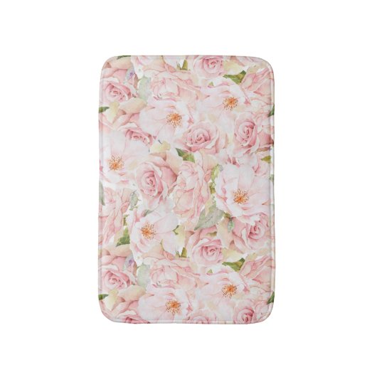 Romantische Roze Badmat (Voorkant Verticaal)