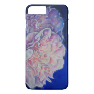 Romantische roze blauwe pastelschilderij waterverf Case-Mate iPhone case