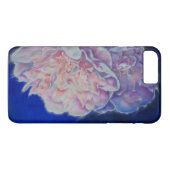 Romantische roze blauwe pastelschilderij waterverf Case-Mate iPhone case (Achterkant (Horizontaal))