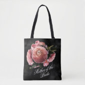 Romantische roze bloemboeket moeder van de bruid tote bag (Voorkant)