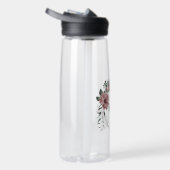 Romantische roze bloemen groen waterfles (Rechts)