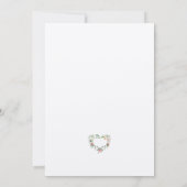 Romantische Roze Bloemen Kaart (Achterkant)