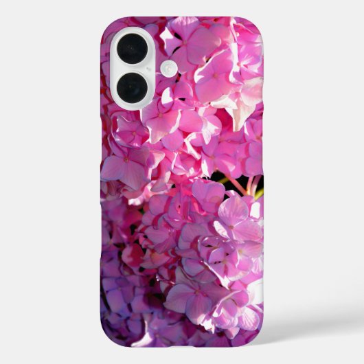 Romantische roze bloemenelegante hortensia's Case-Mate iPhone case (Achterkant)