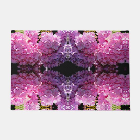 Romantische roze bloemenelegante hortensia's deurmat (Voorkant)