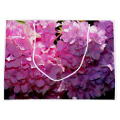 Romantische roze bloemenelegante hortensia's groot cadeauzakje (Voorkant)