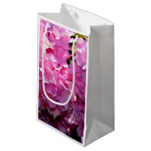 Romantische roze bloemenelegante hortensia's klein cadeauzakje (Voorkant Gekanteld)