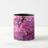 Romantische roze bloemenelegante hortensia's mok (Midden)