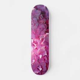 Romantische roze bloemenelegante hortensia's persoonlijk skateboard