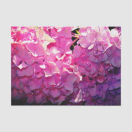 Romantische roze bloemenelegante hortensia's tissuepapier