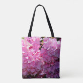 Romantische roze bloemige elegante hortensia's tote bag (Achterkant)