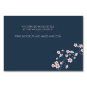 Romantische Roze Bloemige Trouwaccommodatiekaarten Kaart (Achterkant)