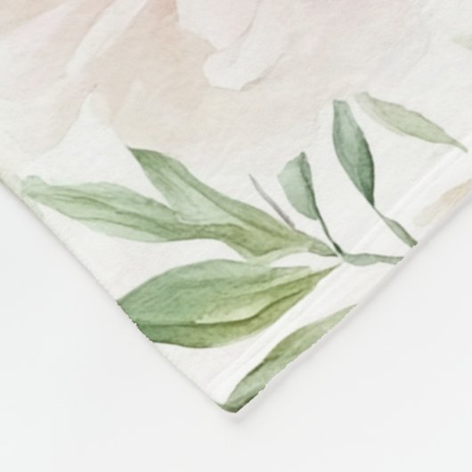 Romantische Roze Bloesems Fleece Deken (Hoek)