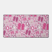 Romantische Roze Bogen en Rozen Bureaumat (Voorkant)