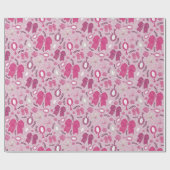 Romantische Roze Bogen en Rozen Cadeaupapier (Vlak)