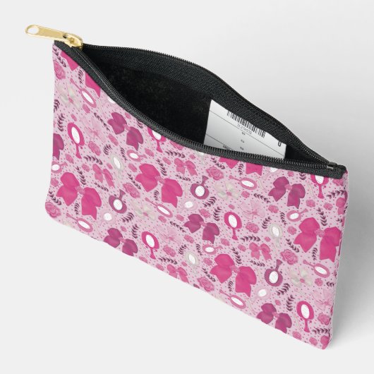Romantische Roze Bogen en Rozen Etui (Open)