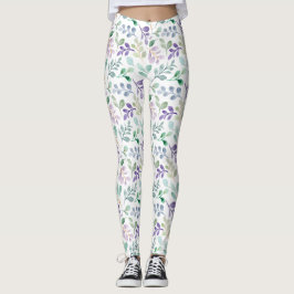 Romantische Roze botanische floral boho Leggings
