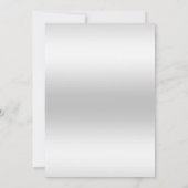 Romantische Roze Bow Zilveren Glitter Huwelijksrec Kaart (Achterkant)