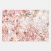 Romantische roze bruinkoolbrij inpakpapier vel (Voorkant)