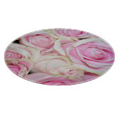  romantische roze crème rozen snijplank (Hoek)