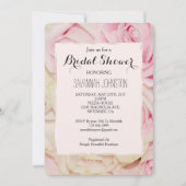  Romantische Roze Crème Rozen vrijgezellenfeest Kaart (Voorkant)