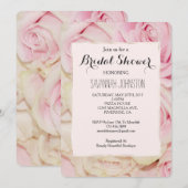  Romantische Roze Crème Rozen vrijgezellenfeest Kaart (Voorkant / Achterkant)