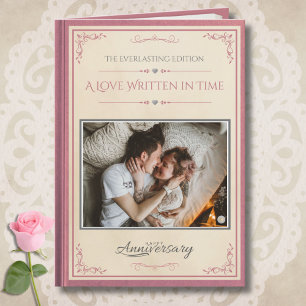 Romantische Roze Crème Vintage Verjaardag Storyboo Kaart