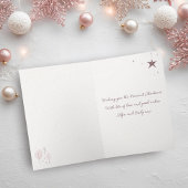 Romantische Roze Doodle Foto Vrolijk Kerstmis Gevo Feestdagen Kaart