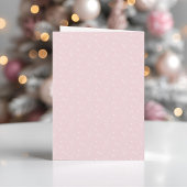 Romantische Roze Doodle Foto Vrolijk Kerstmis Gevo Feestdagen Kaart