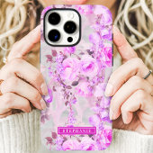Romantische roze en lavendel naam Case-Mate iPhone case