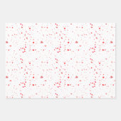 Romantische Roze en Rode Hart Valentijnsdag Inpakpapier Vel (Voorkant 2)