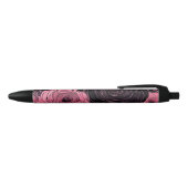 Romantische roze en zwarte gotische Rozen Inkt Pen (Bovenkant)