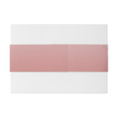 Romantische roze Floral bruiloft uitnodiging Uitnodigingen Wikkel (Achterkant Voorbeeld)