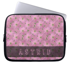 Romantische Roze Geranium drijft om het even welke Laptop Sleeve