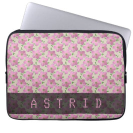 Romantische Roze Geranium drijft om het even welke Laptop Sleeve