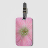 Romantische roze geraniumventiel — Detail Bagagelabel (Voorkant (verticaal))